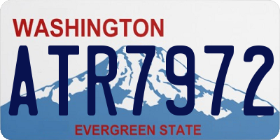 WA license plate ATR7972