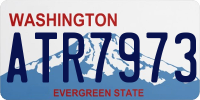 WA license plate ATR7973