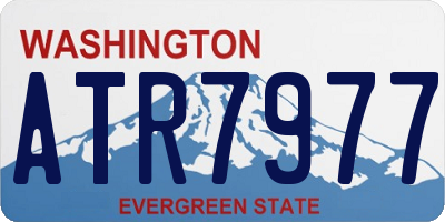 WA license plate ATR7977