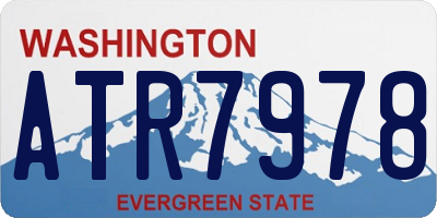 WA license plate ATR7978