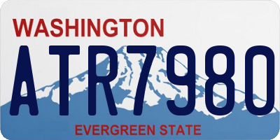WA license plate ATR7980