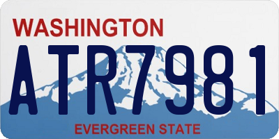 WA license plate ATR7981