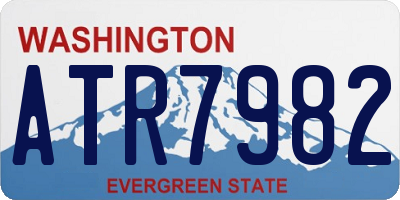 WA license plate ATR7982