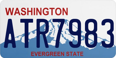 WA license plate ATR7983