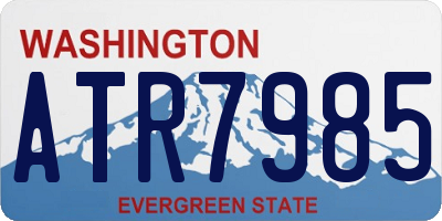 WA license plate ATR7985