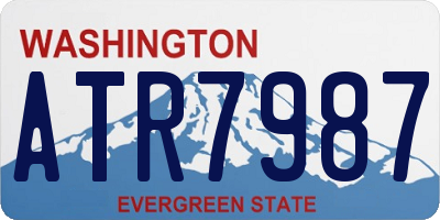 WA license plate ATR7987