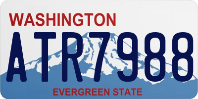 WA license plate ATR7988