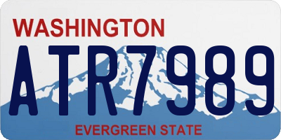 WA license plate ATR7989