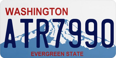 WA license plate ATR7990
