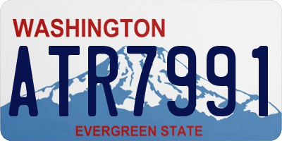 WA license plate ATR7991