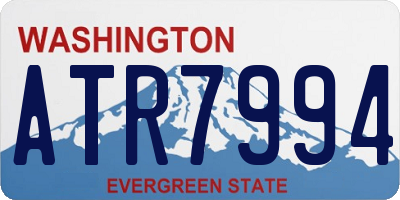 WA license plate ATR7994