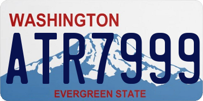 WA license plate ATR7999