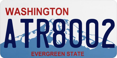 WA license plate ATR8002