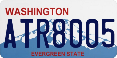 WA license plate ATR8005