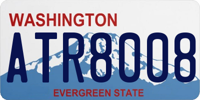 WA license plate ATR8008