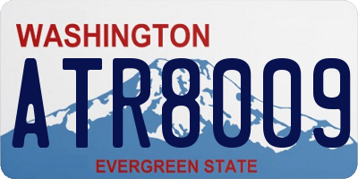 WA license plate ATR8009