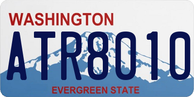 WA license plate ATR8010