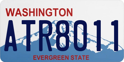 WA license plate ATR8011