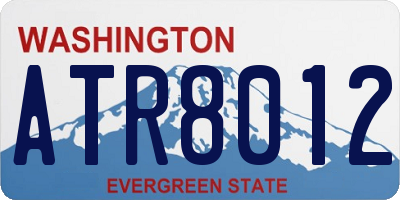 WA license plate ATR8012