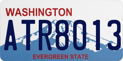 WA license plate ATR8013