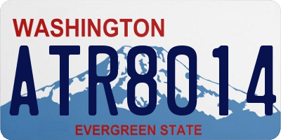 WA license plate ATR8014