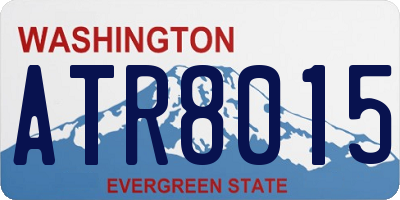 WA license plate ATR8015