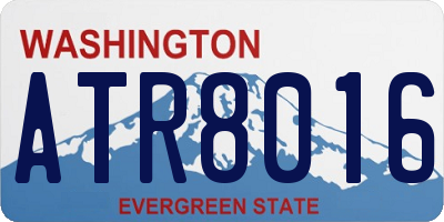WA license plate ATR8016