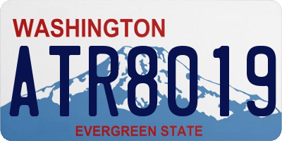 WA license plate ATR8019