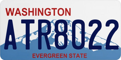 WA license plate ATR8022