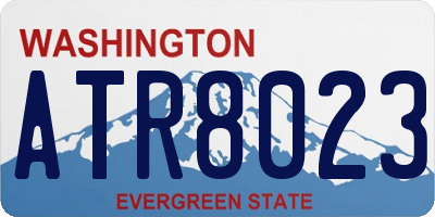 WA license plate ATR8023