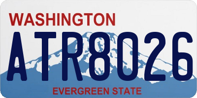WA license plate ATR8026