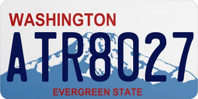 WA license plate ATR8027