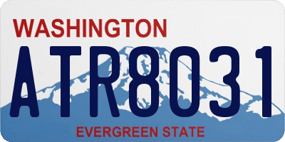WA license plate ATR8031