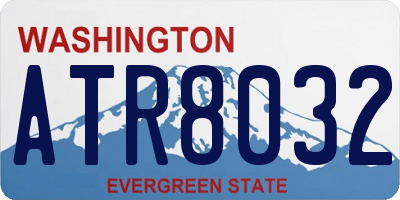 WA license plate ATR8032