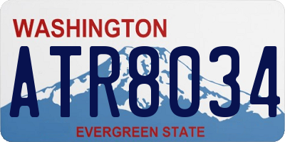 WA license plate ATR8034
