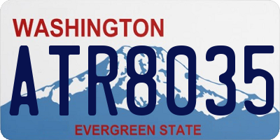 WA license plate ATR8035