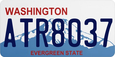 WA license plate ATR8037
