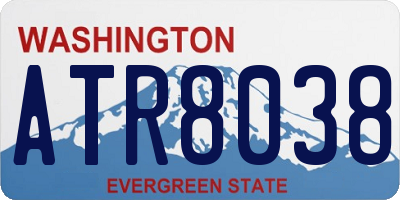 WA license plate ATR8038