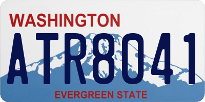 WA license plate ATR8041