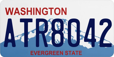 WA license plate ATR8042