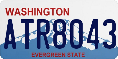 WA license plate ATR8043