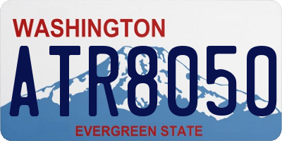 WA license plate ATR8050