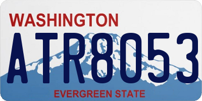 WA license plate ATR8053