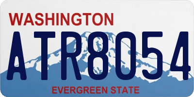 WA license plate ATR8054