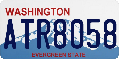 WA license plate ATR8058