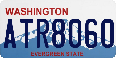 WA license plate ATR8060