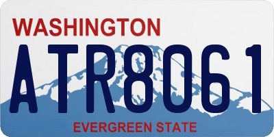 WA license plate ATR8061