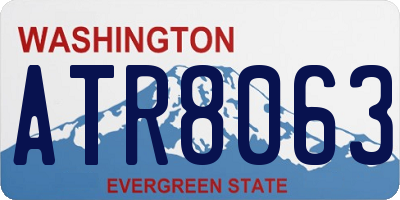 WA license plate ATR8063