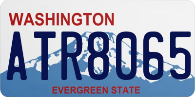 WA license plate ATR8065