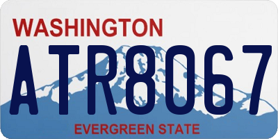 WA license plate ATR8067